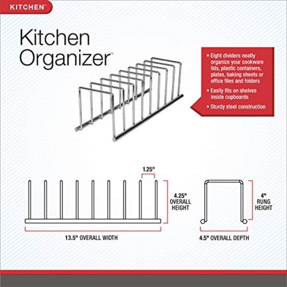 Kitchen Organizer for Pots, Cutting Boards & Pans. New. Never Used - Picture 3 of 5